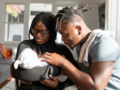 Parents with baby